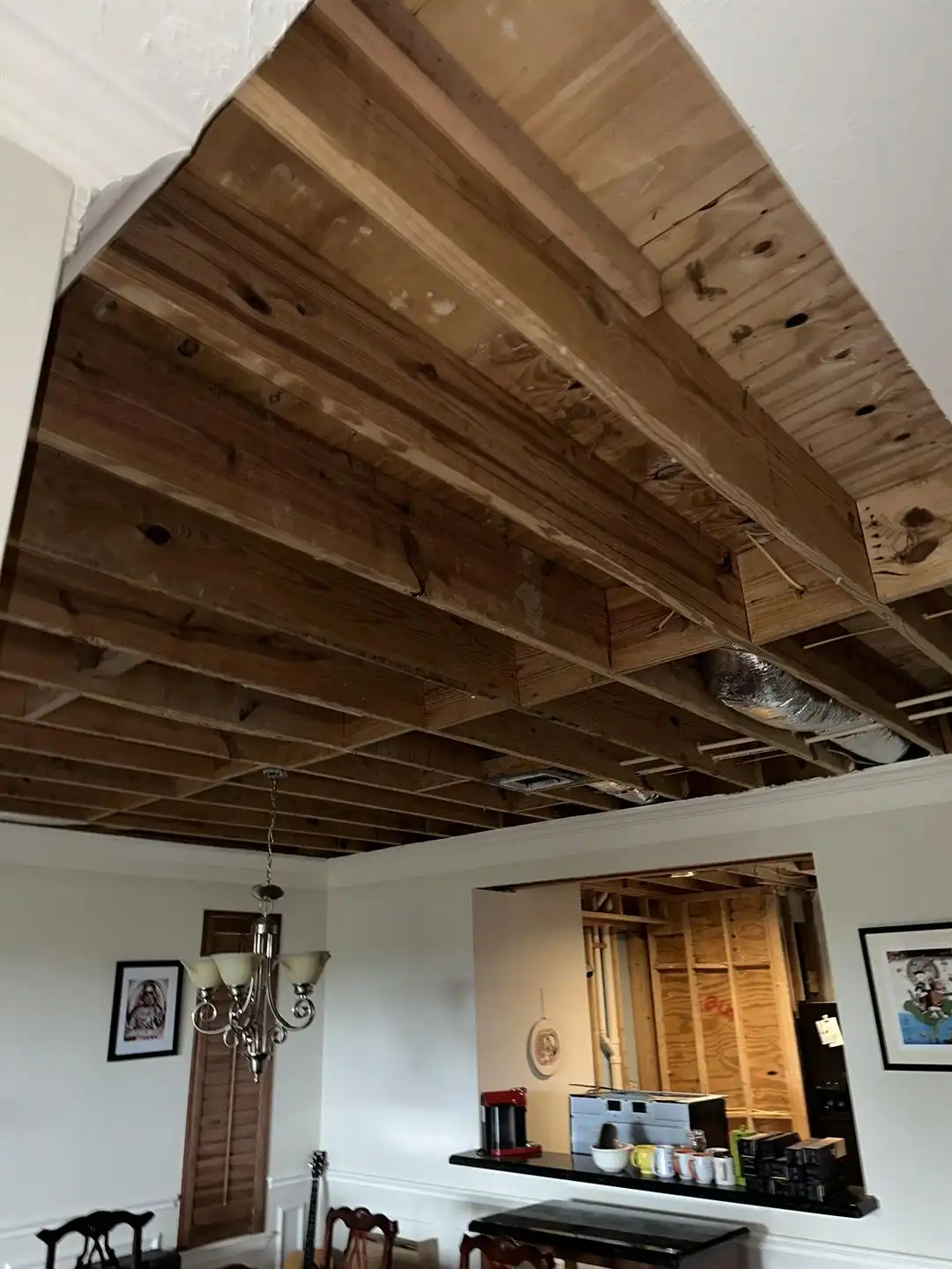 living room ceiling during
